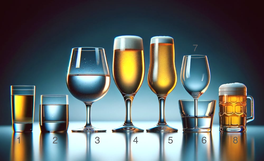 Стандартные размеры стаканов и их объемы