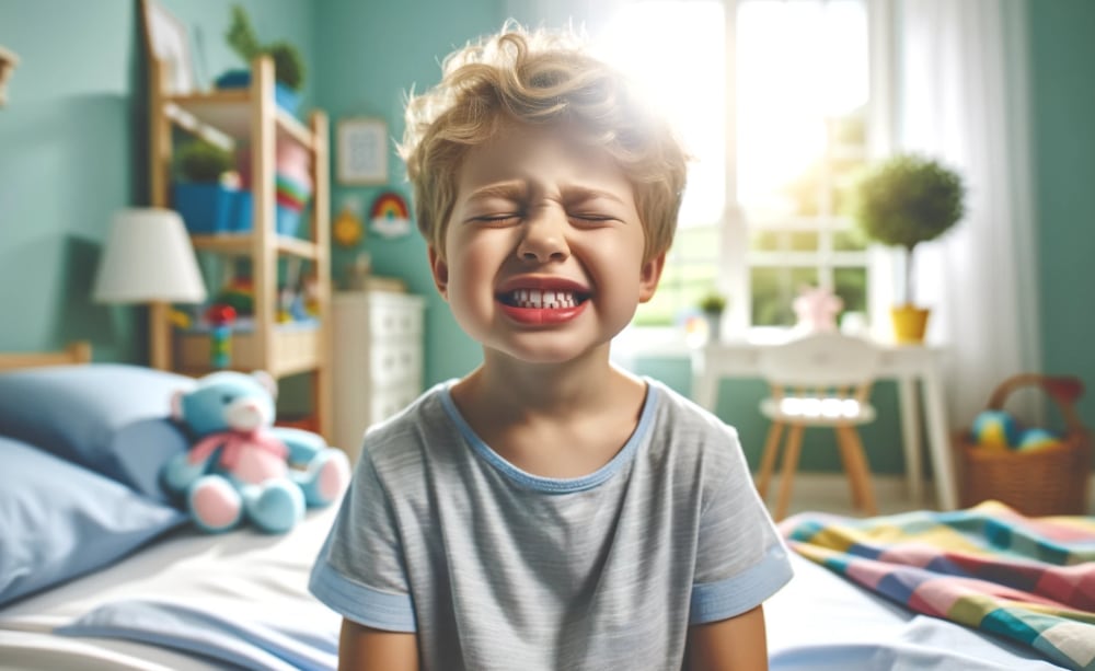 Ребенок скрипит зубами